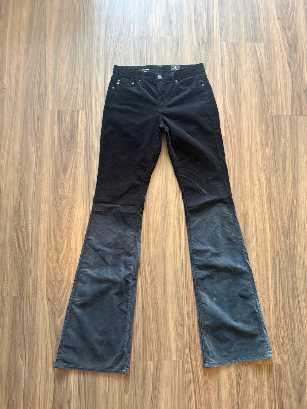 AG Adriano Goldschmied The Angel Boot Cut Jeans Women’s 27 Black Stretch Denim